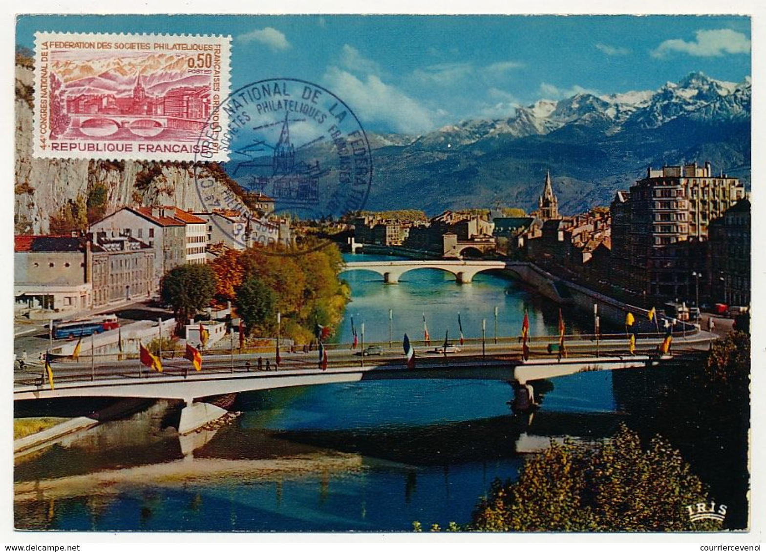 FRANCE - Carte Maximum - 0,50 Grenoble (Congrès) - 1971 - 1970-1979