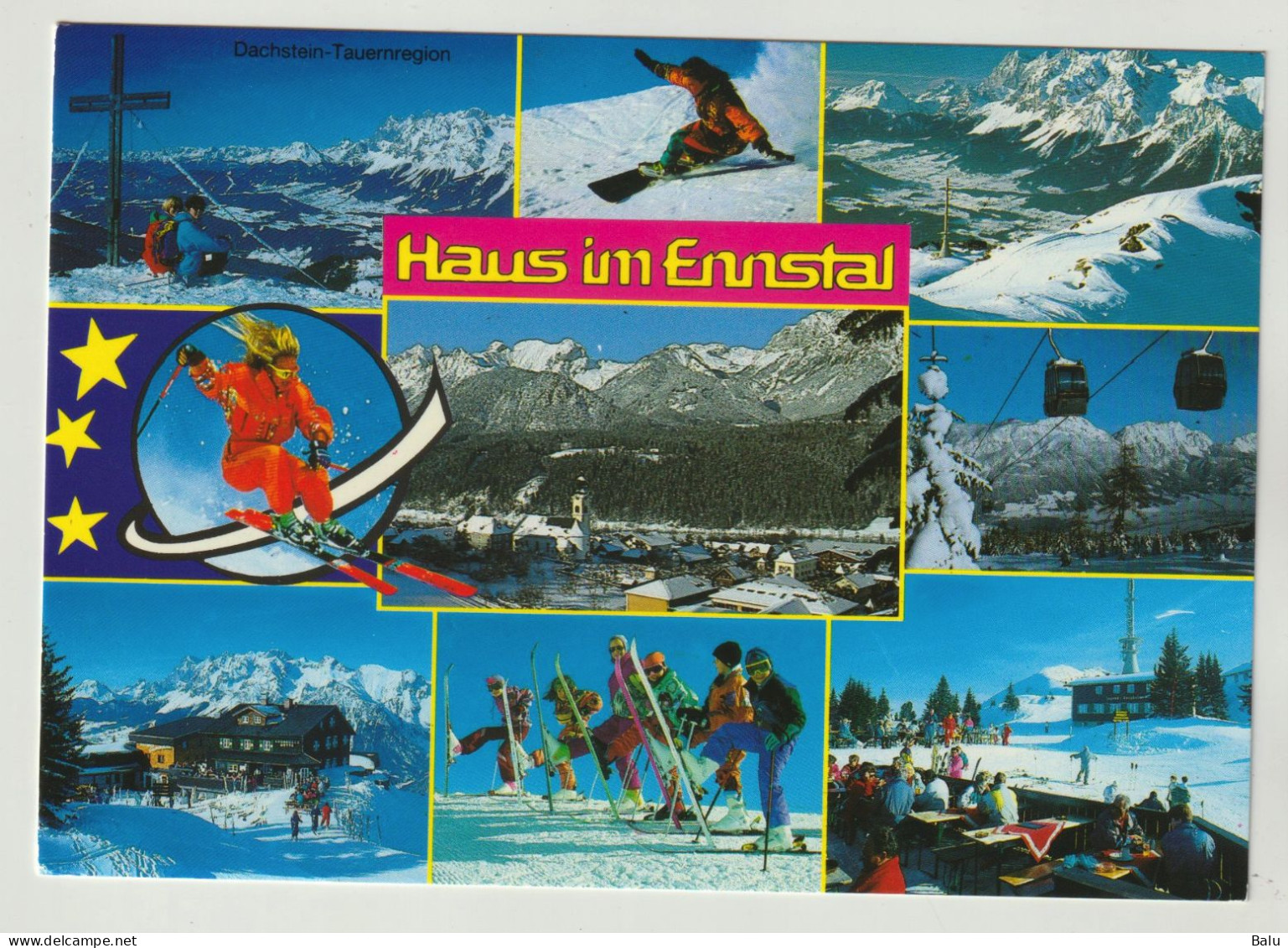 MBK Haus Im Ennstal Dachstein Tauernregion Hauser-Kaibling. 3 Scans, Postalisch Gelaufen 25.3.07 - Haus Im Ennstal