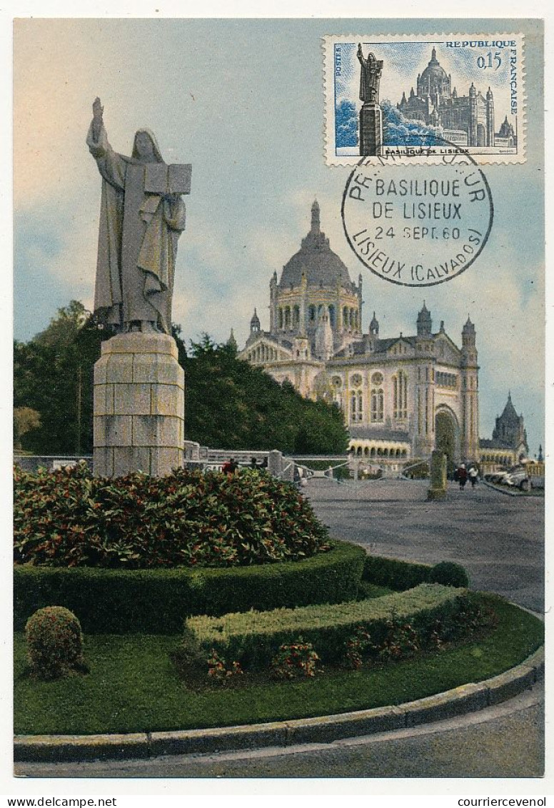 FRANCE - Carte Maximum - 0,15 Basilique De Lisieux - Lisieux (Calvados) - 24 Sept 1960 - 1970-1979