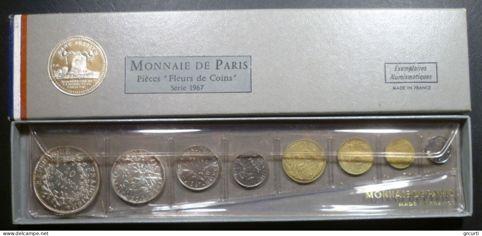 Francia - Serie Zecca 1967 - KM# SS4 - BU, Proofs & Presentation Cases