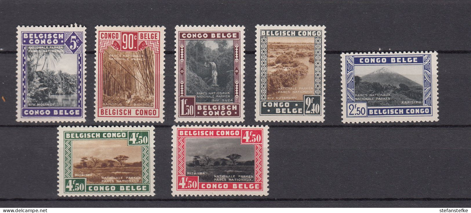 Congo Belge Ocb Nr:   196A + 197 - 202 * MH (zie Scan) - Unused Stamps