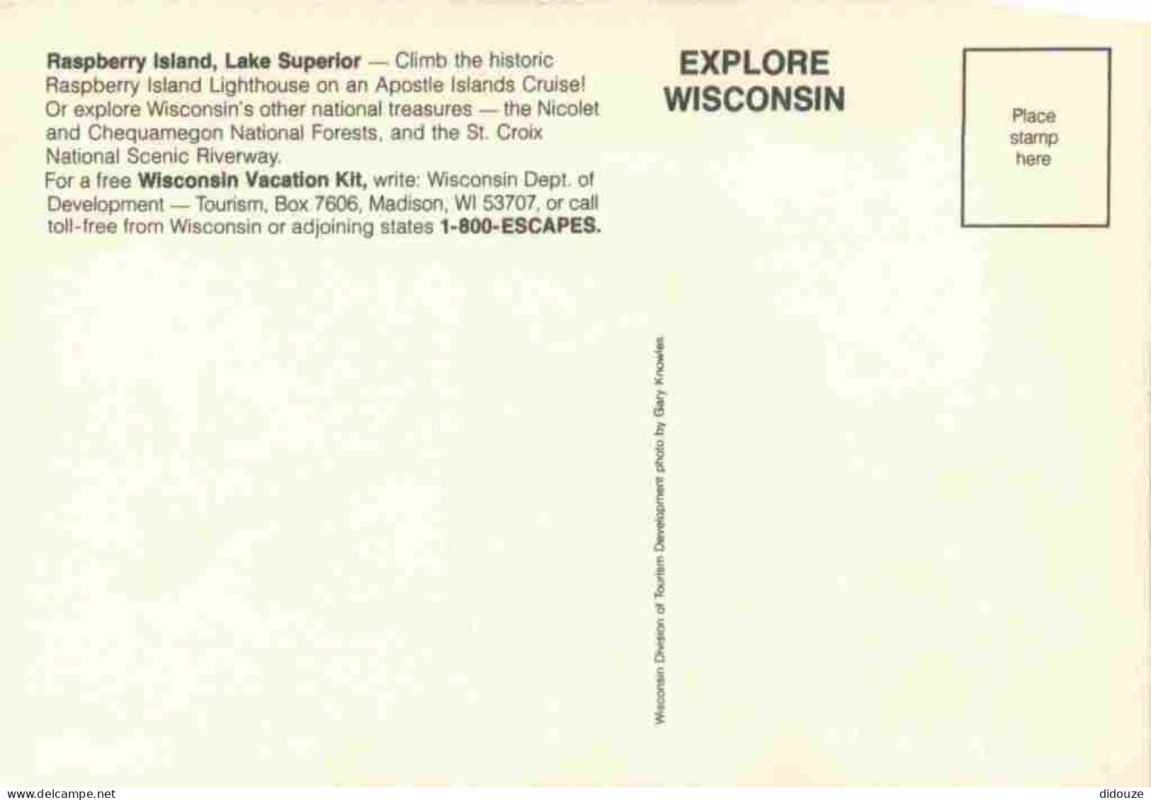 Etats Unis - Raspberry Island - Lake Superior - Climb The Historic Raspberry Island Lighthouse On An Apostle Islande Cru - Autres & Non Classés
