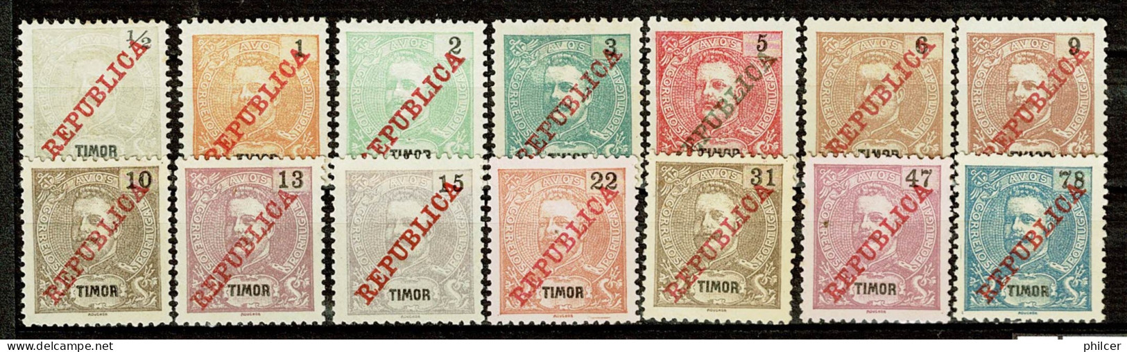 Timor, 1911, # 112/125, MH And MNG - Timor