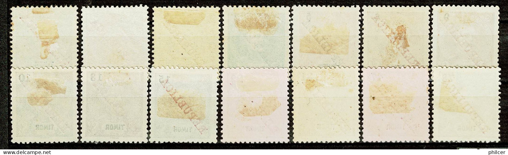 Timor, 1911, # 112/125, MH And MNG - Timor