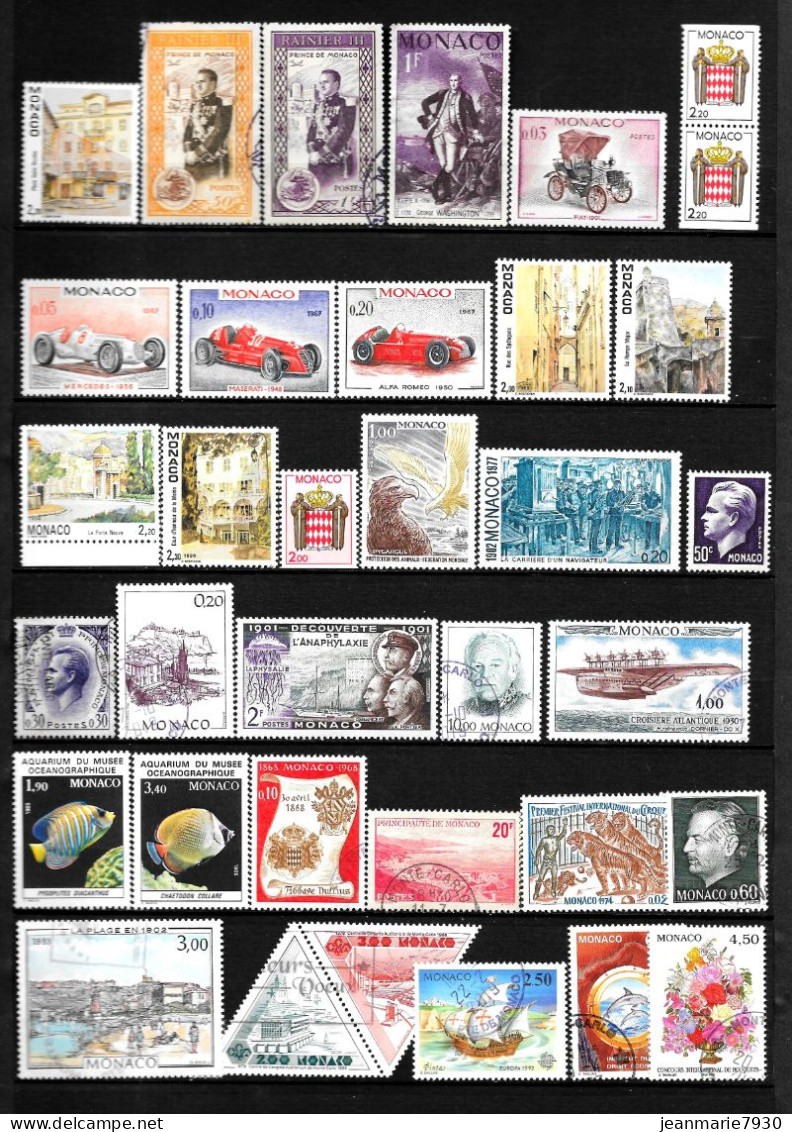 1C135 - MONACO - LOT DE TIMBRES NEUFS Et OBLITERES - COTE 66.00 € - Collections, Lots & Series