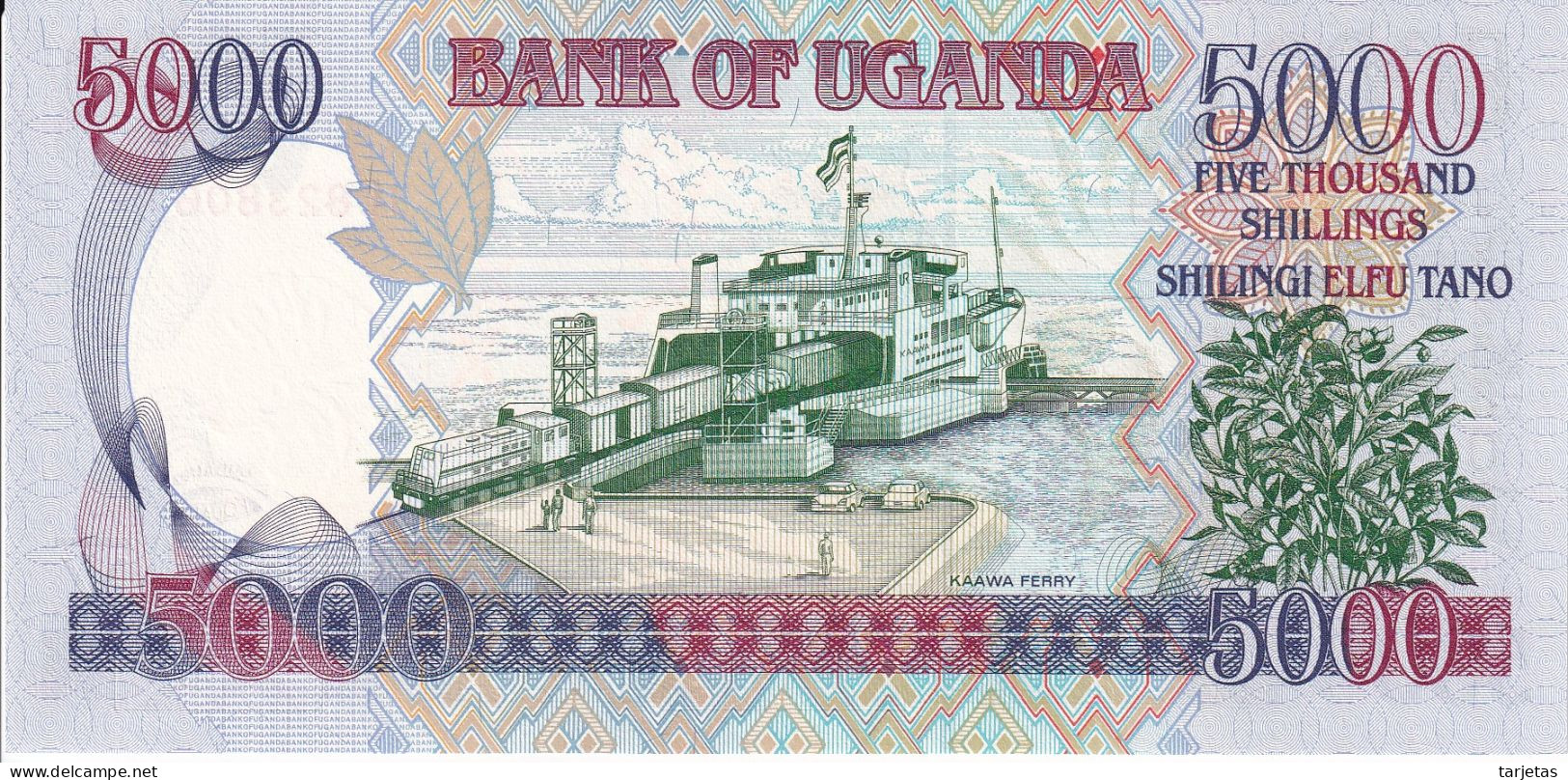 BILLETE DE UGANDA DE 5000 SHILLINGS DEL AÑO 2009 SIN CIRCULAR (UNC) (BANKNOTE) - Oeganda