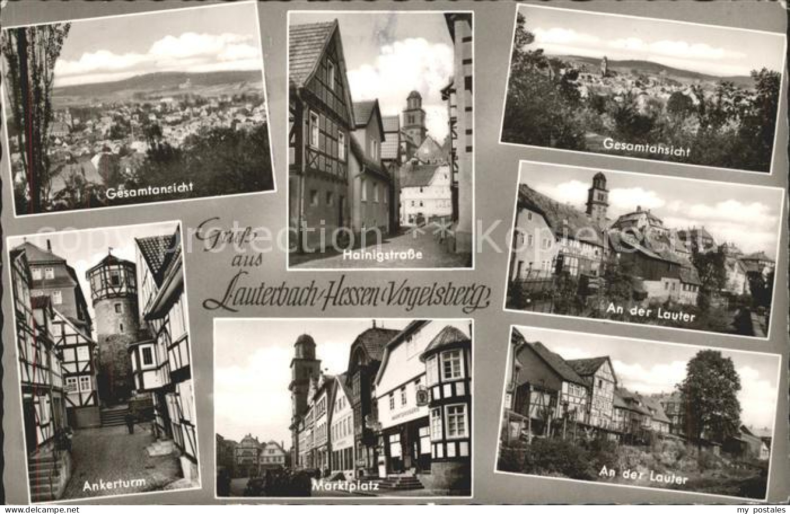 41756647 Lauterbach Hessen Gesamtansicht Hainigstrasse Ankerturm Marktplatz Laut - Lauterbach