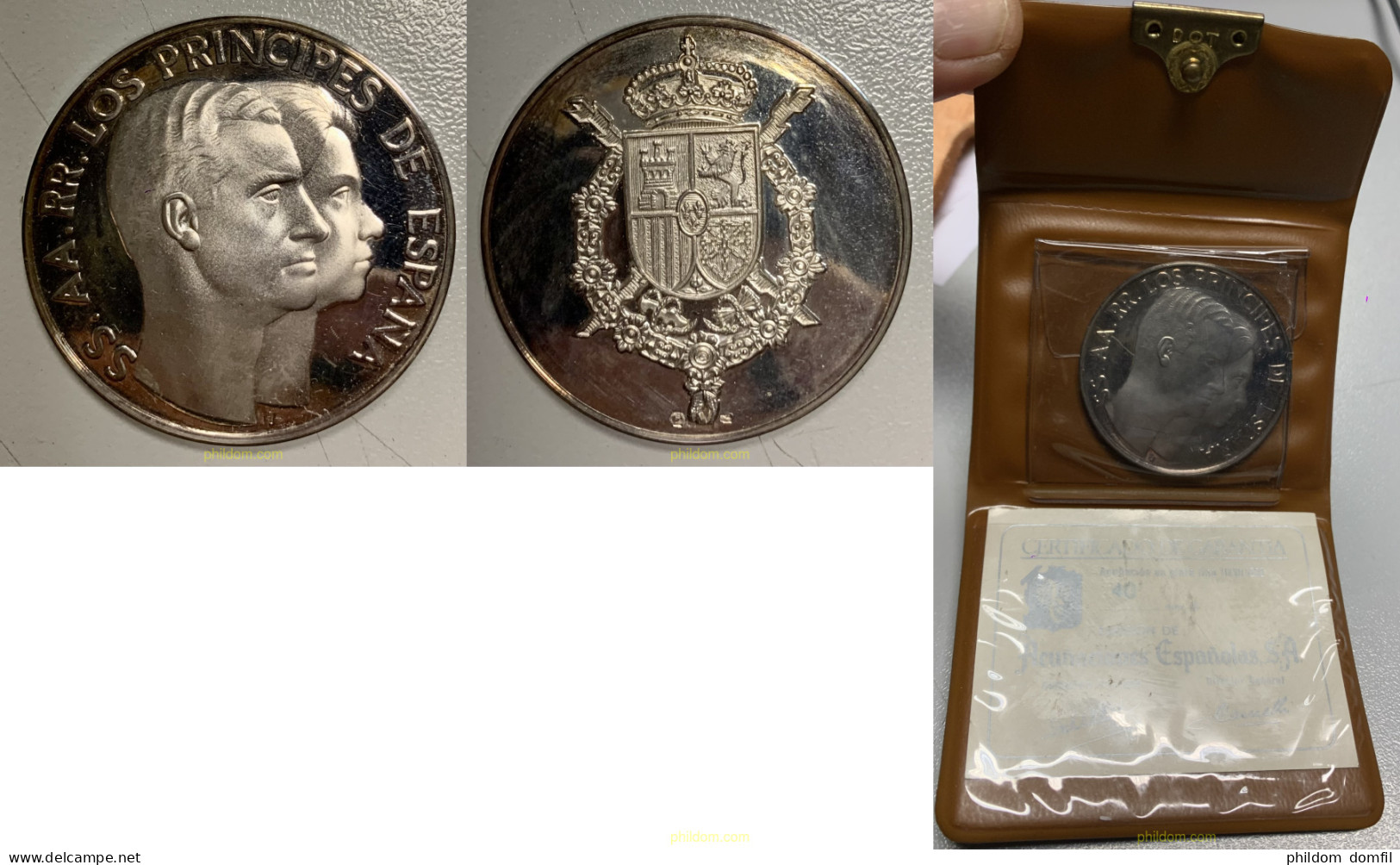 MEDALLA SS. AA.RR.LOS PRINCIPES DE ESPAÑA PLATA - Non Classés