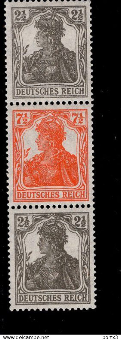 Deutsches Reich S 12 Germania MNH Postfrisch ** Neuf - Carnets & Se-tenant