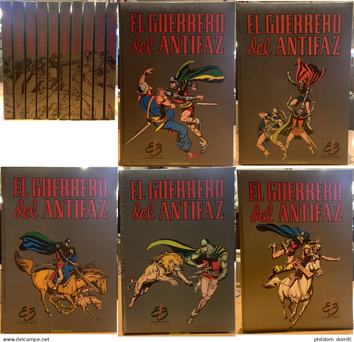 EL GUERRERO DEL ANTIFAZ Ediciones Bruch 10 Tomos - BD Anciens