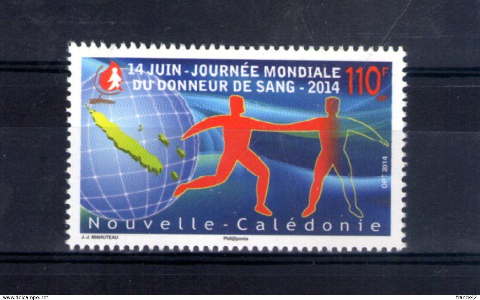 Nouvelle Caledonie. Journée Mondiale Des Donneurs De Sang. 2014 - Unused Stamps