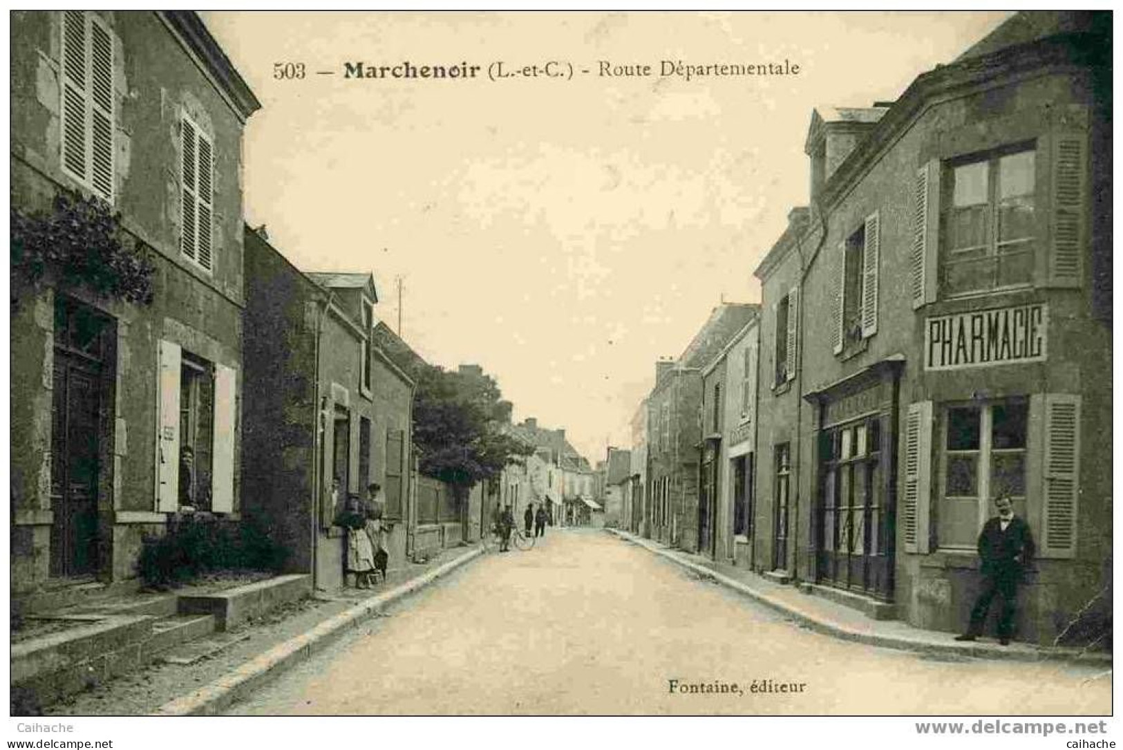 -41 -  MARCHENOIR - Route Départementale En 1917 - - Marchenoir
