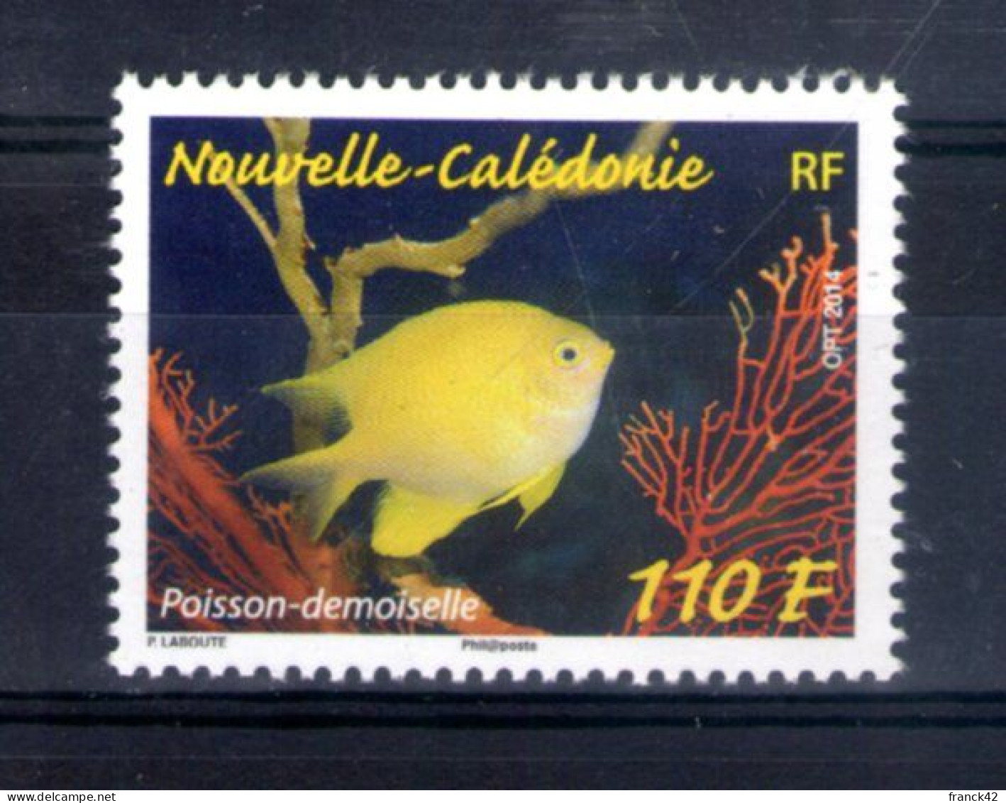 Nouvelle Caledonie. Poisson Demoiselle. 2014 - Unused Stamps