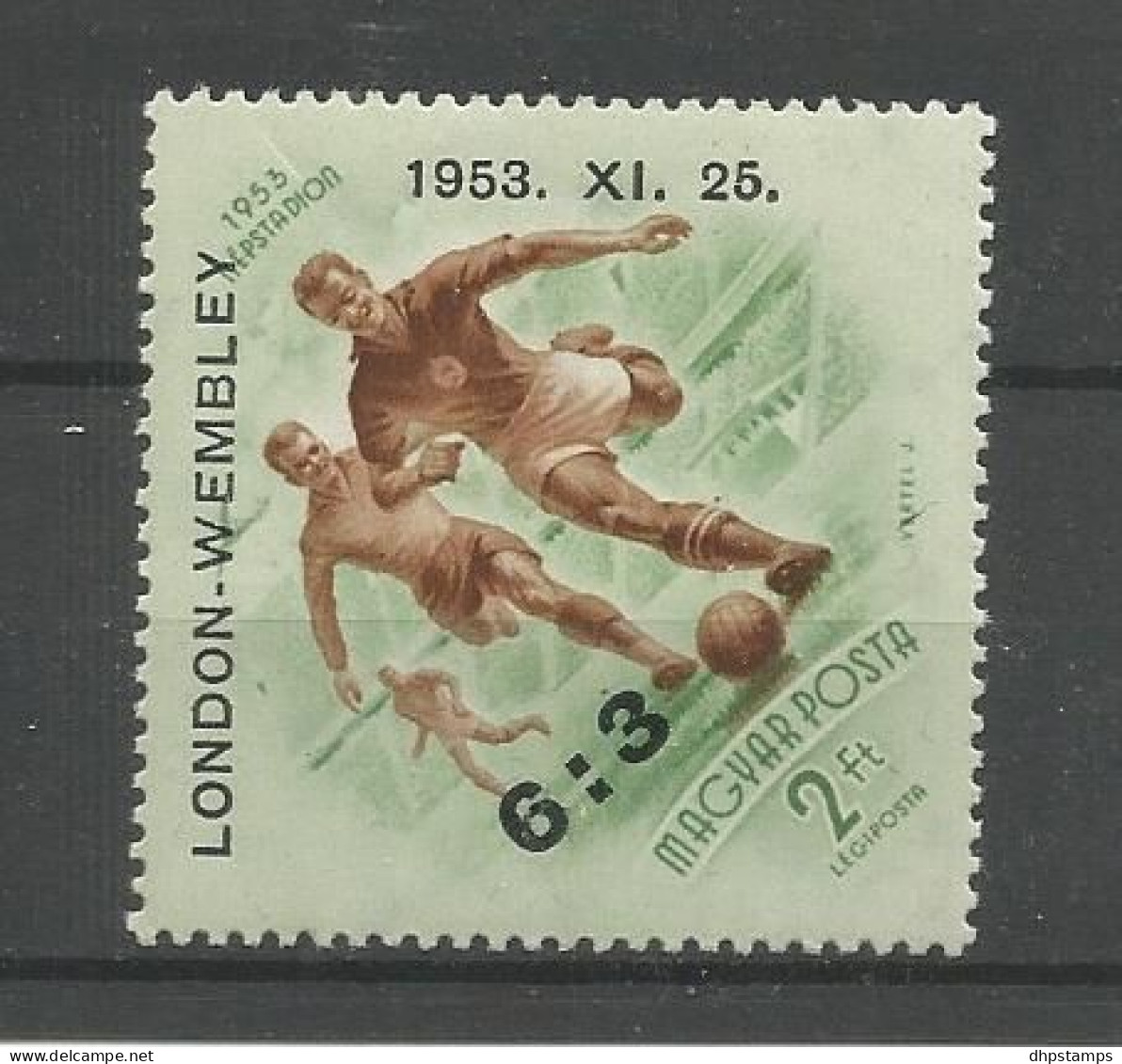 Hungary 1953 Football Wembley Victory Y.T. A 159A ** - Unused Stamps