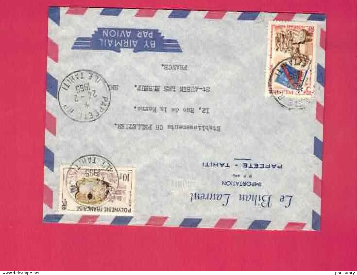 Lettre De 1965 Pour La France - YT N° 19 Et 29 - Covers & Documents