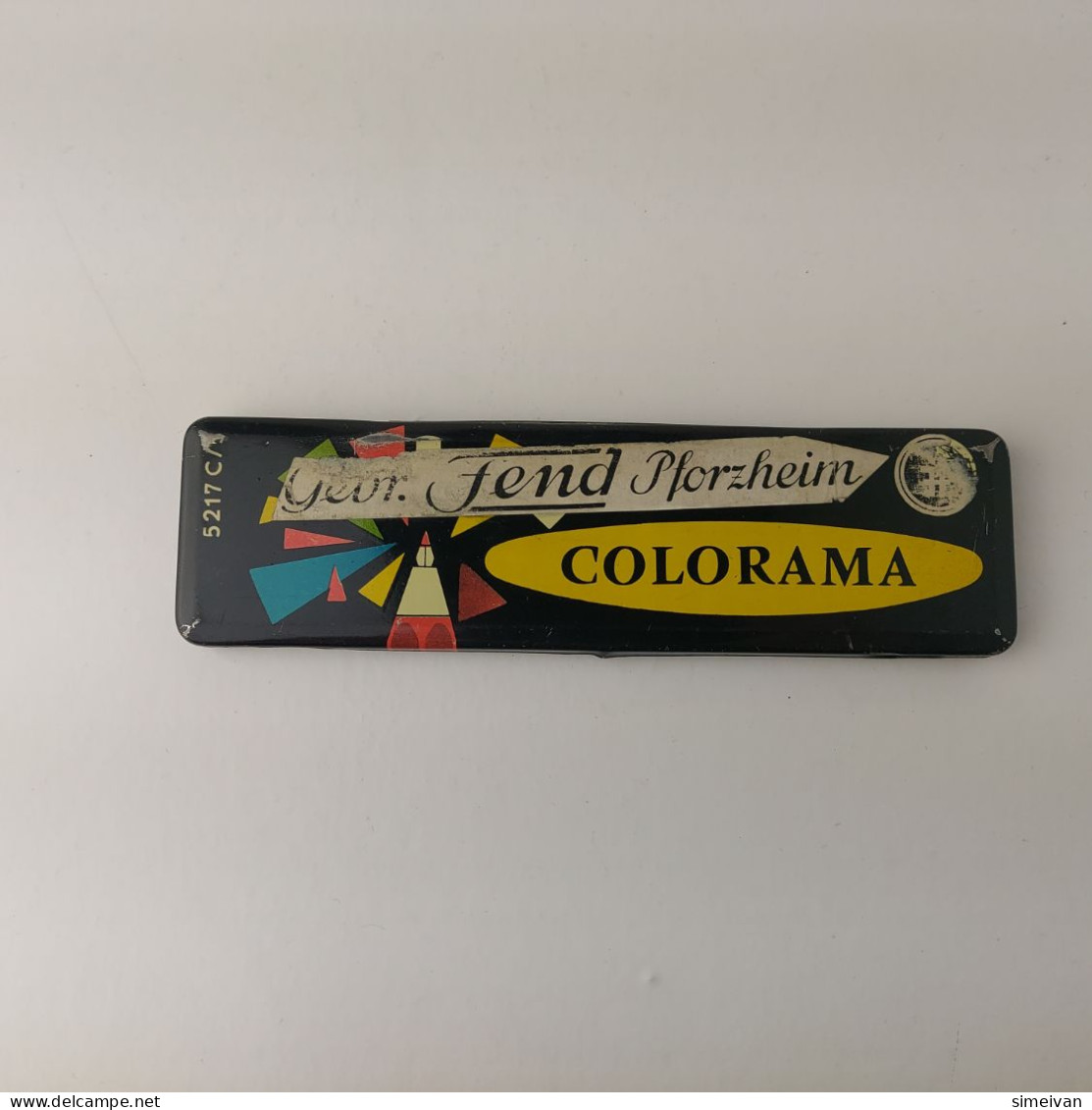 BOHEMIA Works Toison D`or COLORAMA Mechanical Pencil Tin Box Empty  #5476 - Schreibgerät