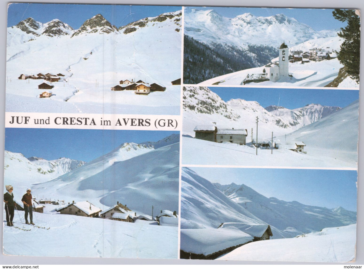 Postkaarten > Europa > Zwitserland > GR Graubünden > Avers  Juf Und Cresta Gebruikt (15879) - Avers