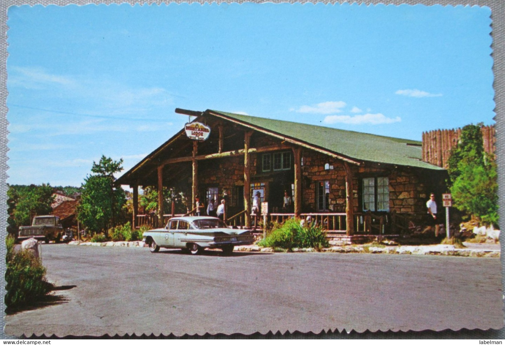 USA UNITED STATES ARIZONA GRAND CANYON BRIGHT ANGEL LODGE CARD POSTCARD CARTE POSTALE ANSICHTSKARTE CARTOLINA POSTKARTE - Las Vegas