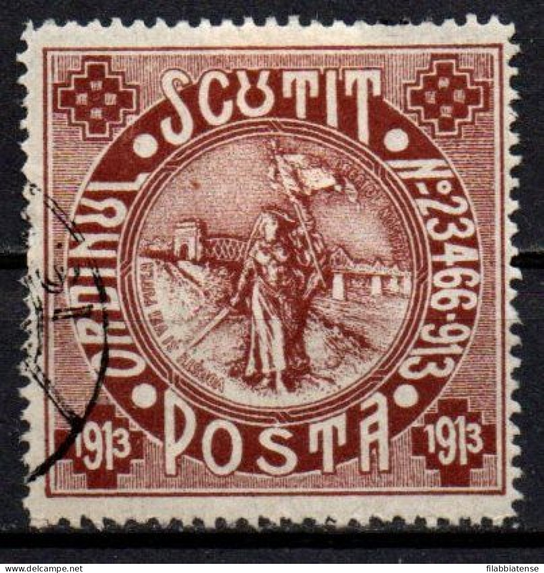 1913 - Romania - 1 Franchigia    ------ - Portofreiheit