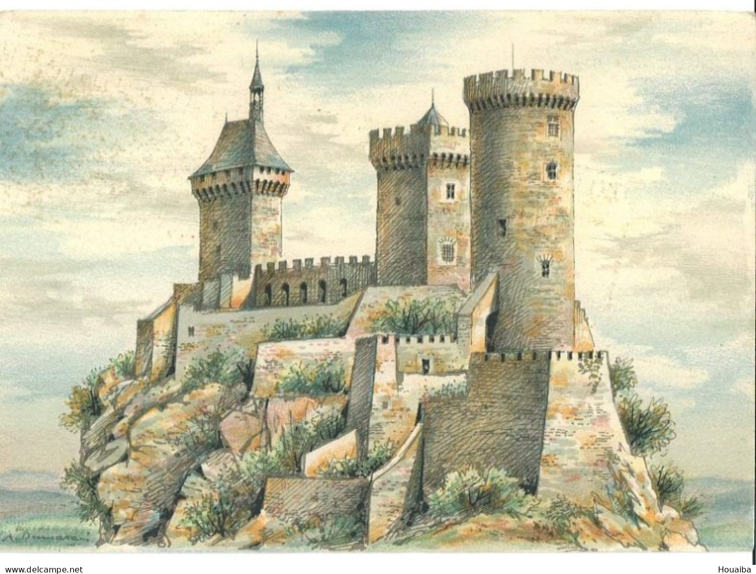 CPSM -  Illustrée Signée Barre-Dayez (Barday) - Foix Le Château (Ariège) - Barday