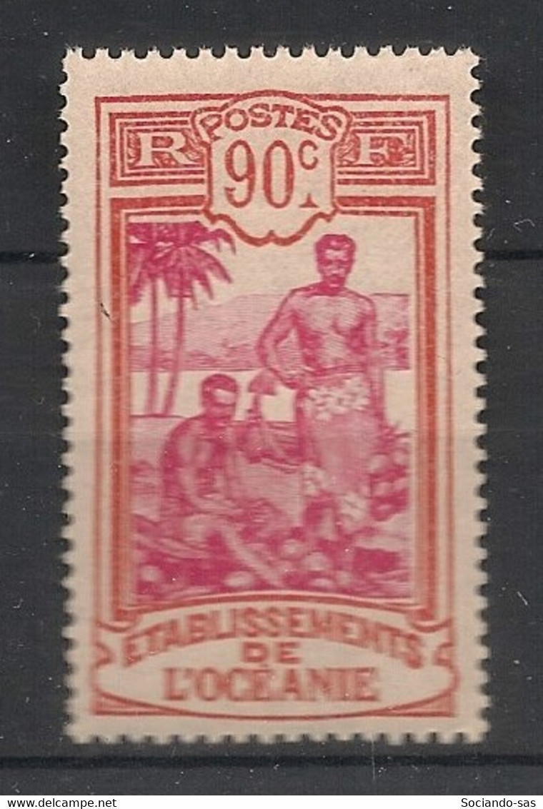 OCEANIE - 1927-30 - N°YT. 72 - Tahitienne 90c Rouge - Neuf Luxe ** / MNH / Postfrisch - Neufs