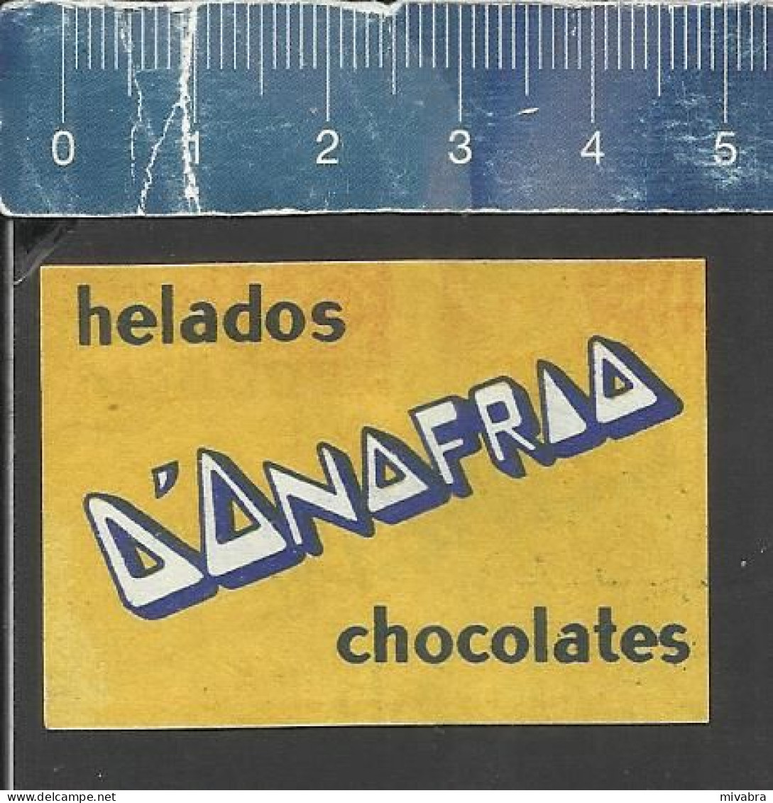 HELADOS D'ONOFRIO CHOCOLATES - OLD VINTAGE MATCHBOX LABEL PERU - Boites D'allumettes - Etiquettes