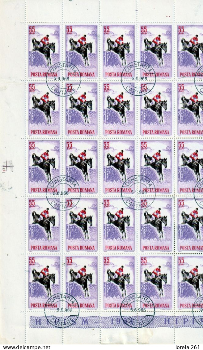 1964 - Course De Chevaux FULL X 25 - Full Sheets & Multiples