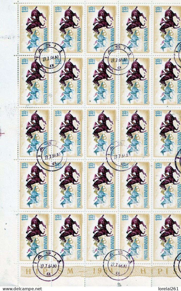 1964 - Course De Chevaux FULL X 25 - Full Sheets & Multiples