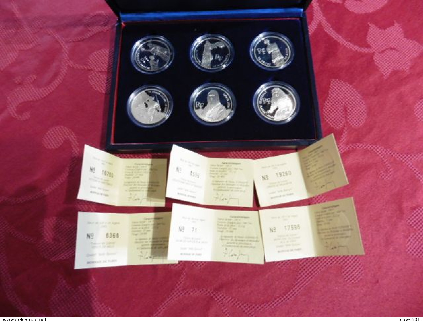 Monnaies > France > Collection:Coffret  6  Pièces Argent 900/1000 millièmes Bicentenaire du Louvre 1993