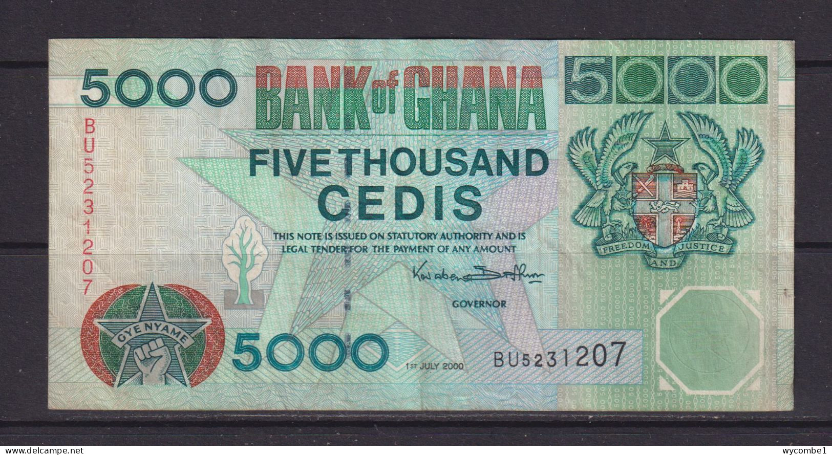 GHANA - 2000 5000 Cedis Circulated Banknote - Ghana