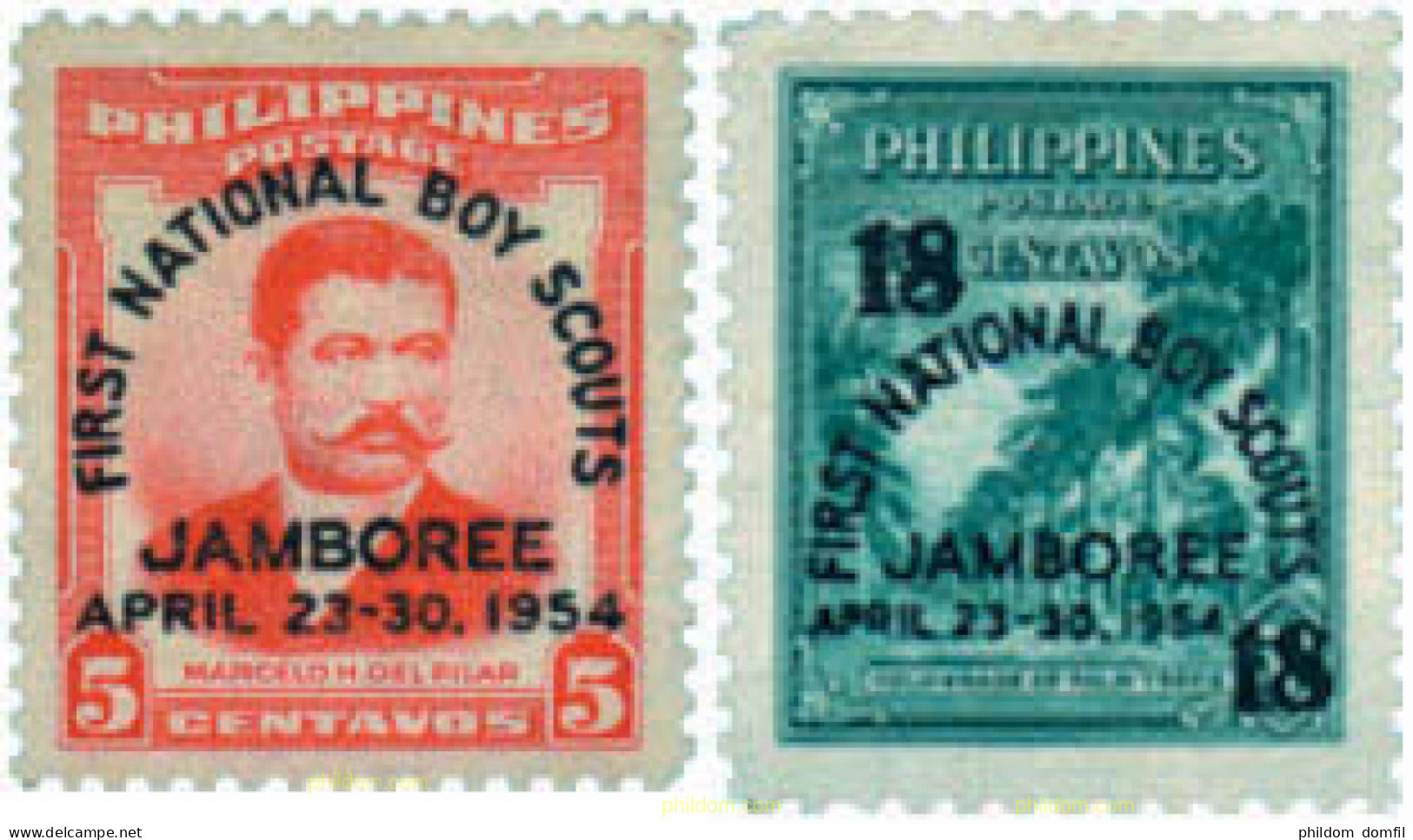 210079 MNH FILIPINAS 1954 1 JAMBOREE NACIONAL - Filipinas