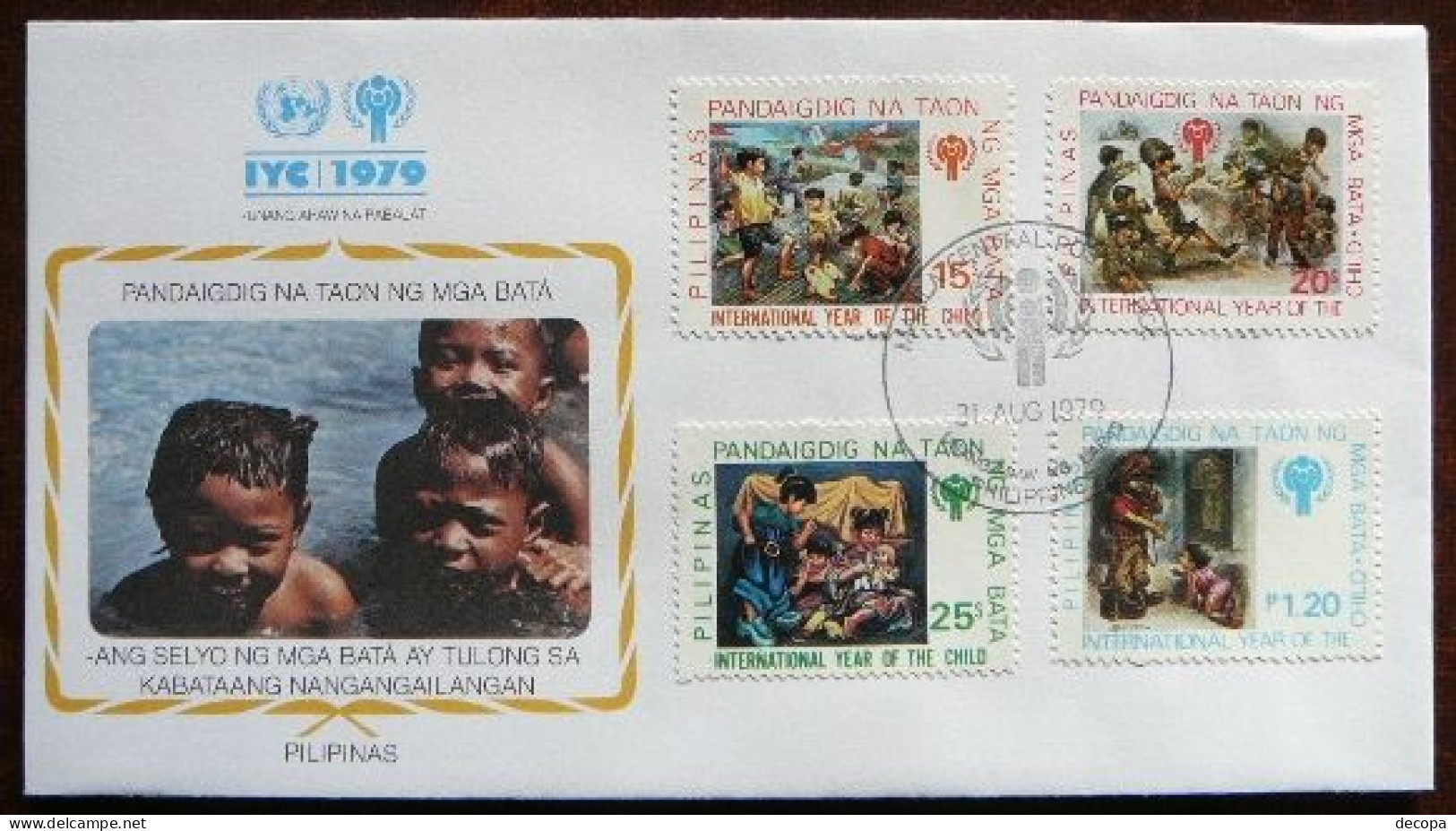 International Year Of The Child    Philippines  -  Filipijnen      FDC    Mi  1315-18   Yv.  1146-49     1979 - Filipinas