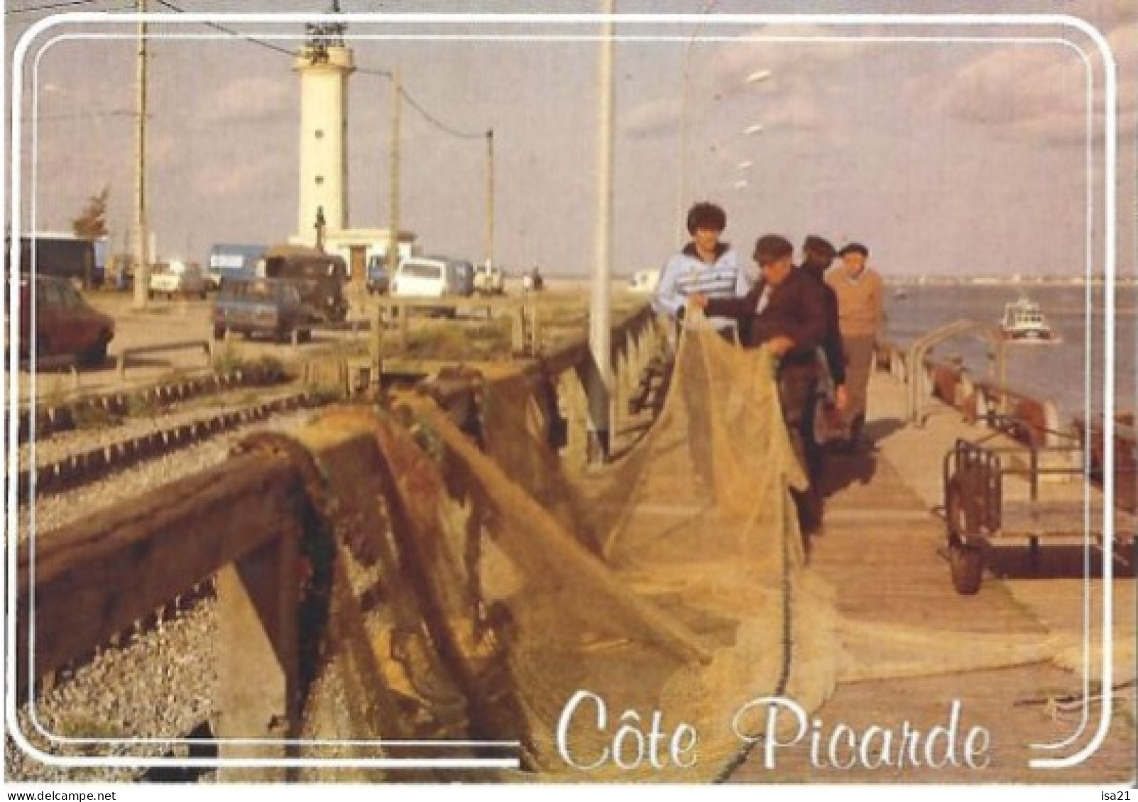 Carte Postale: Regard Sur La Côte Picarde. Pêcheur Sur Le Port Du HOURDEL. - Le Hourdel