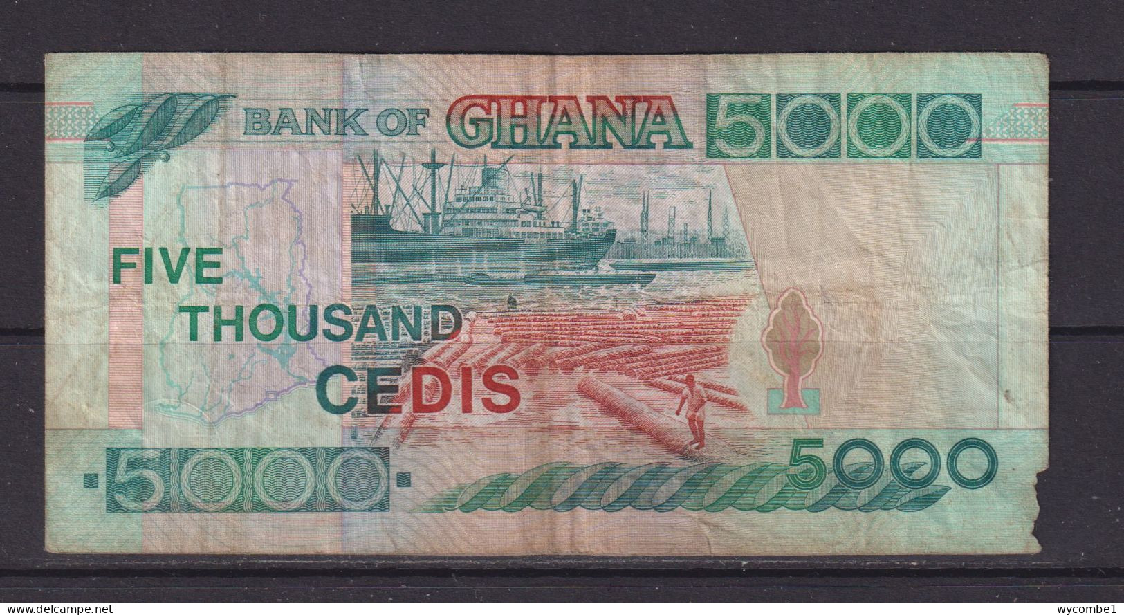 GHANA - 2000 5000 Cedis Circulated Banknote - Ghana