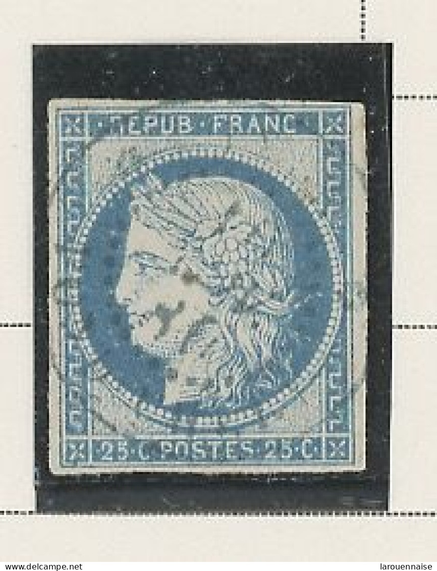 INDE   -N°23- COLONIES GÉNÉRALES  25c BLEU  -Obl -CàD - INDE / PONDICHERY DU 10 JANV 80 - Usati