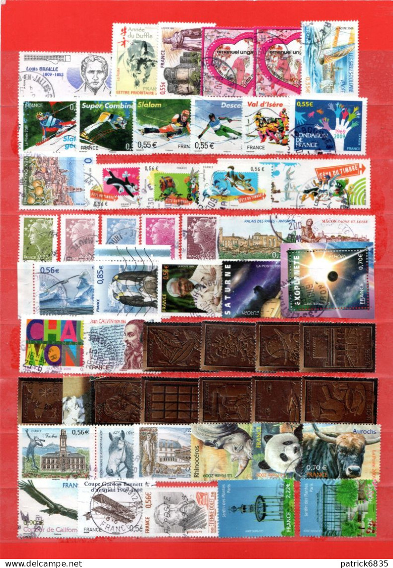 Francia ° - 2009 - Année  Presque Complète, Sans Les Timbres De ASTERIX. 218 Timbres.  Oblitérer - 2000-2009