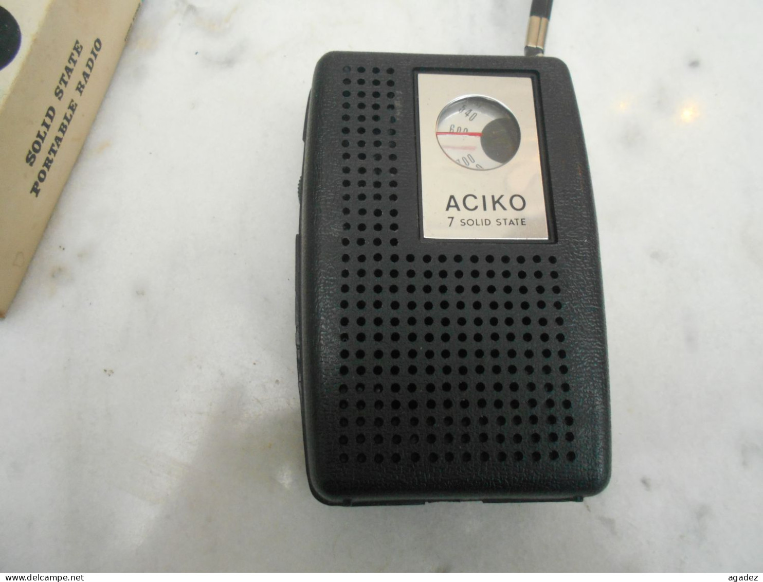 Ancienne Radio Portable Aciko 7 Solid State - Empfänger