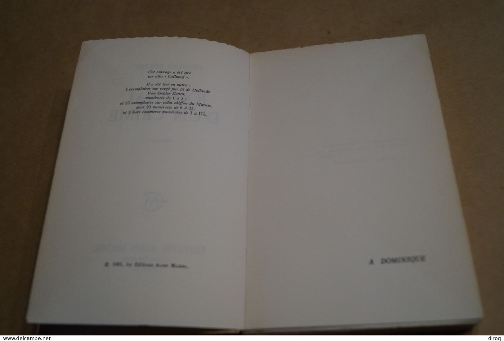 Charles Bertin,dédicacé,Journal D'un Crime,1961,complet 212 Pages,19 Cm. / 12 Cm. - Livres Dédicacés