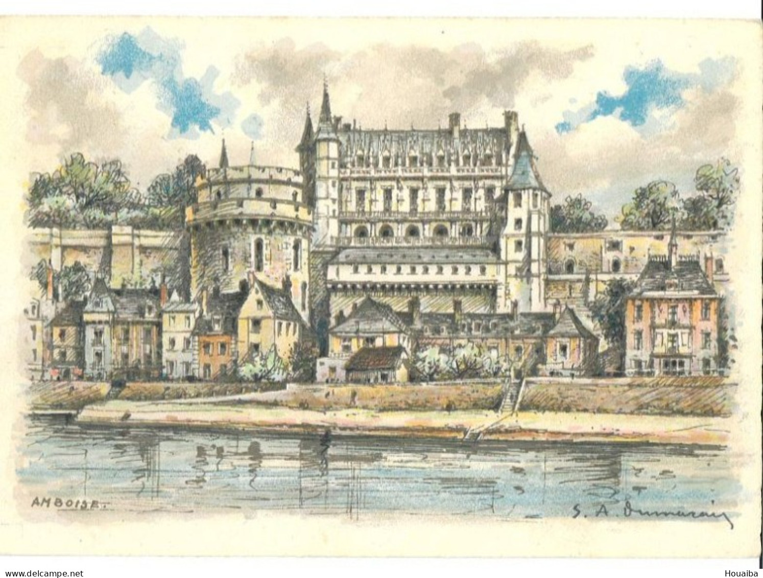 CPSM -  Illustrée Signée Barre-Dayez (Barday) - Amboise Le Château - Barday