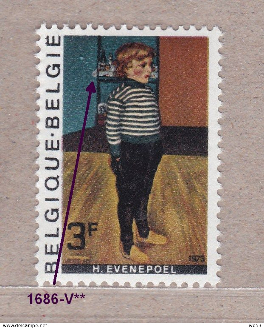 1973 Nr 1686-V** Zonder Scharnier.Voorwerp Buiten De Kast.OBP 12,5 Euro - 1961-1990