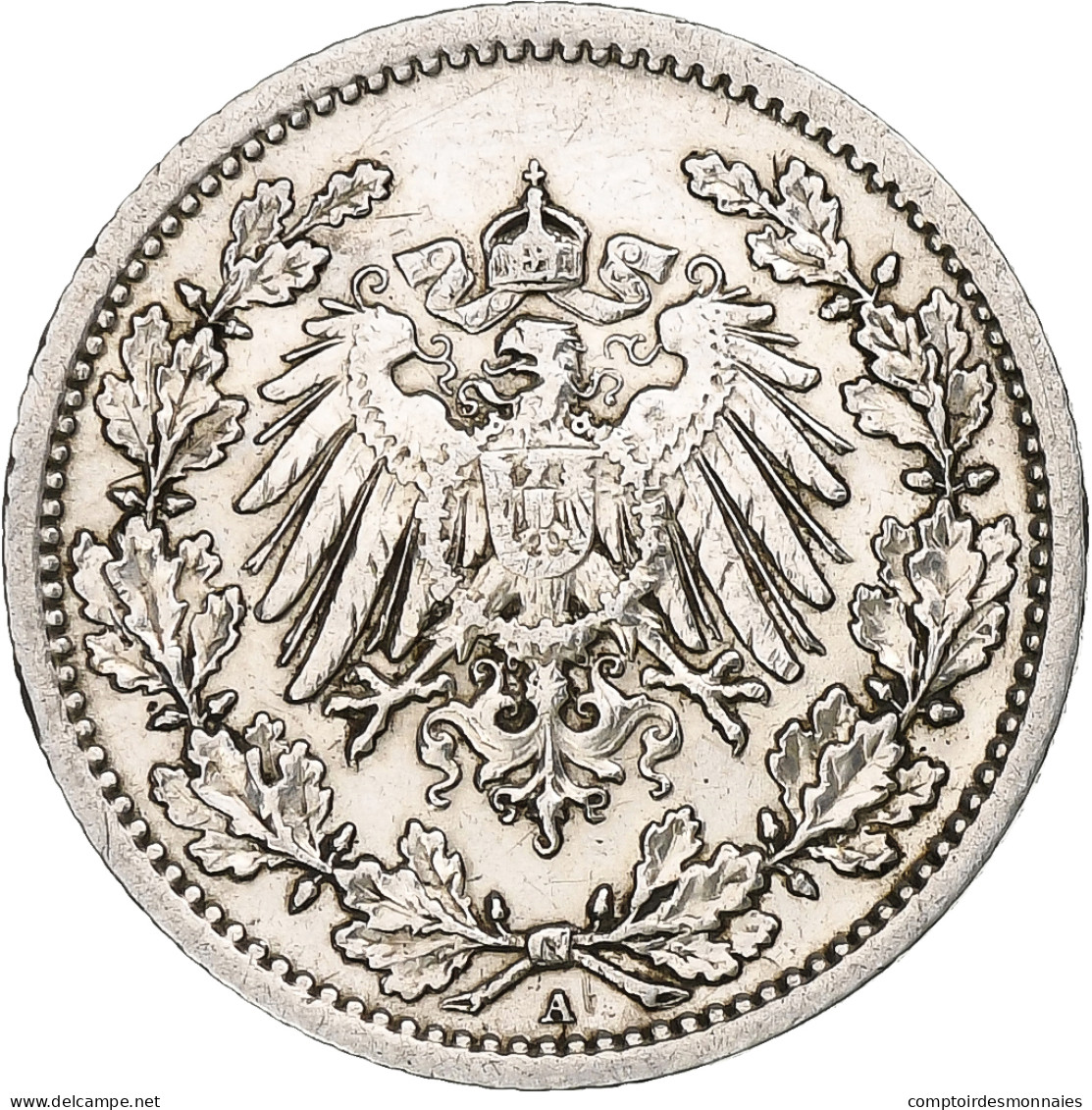 Empire Allemand, 1/2 Mark, 1914, Berlin, Argent, TB+, KM:17 - 1/2 Mark