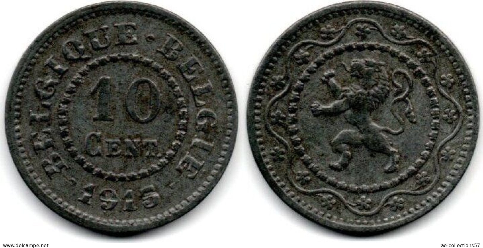 MA 30860 / Belgique - Belgien - Belgium 10 Centimes 1915 TTB+ - 10 Cent
