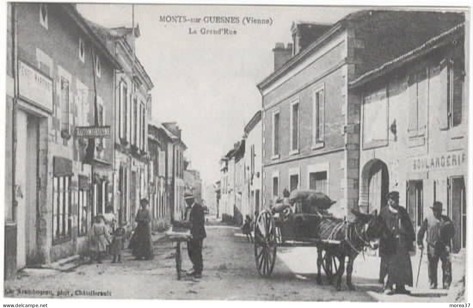 MONTS SUR GUESNES    La Grande Rue (repro) - Monts Sur Guesnes