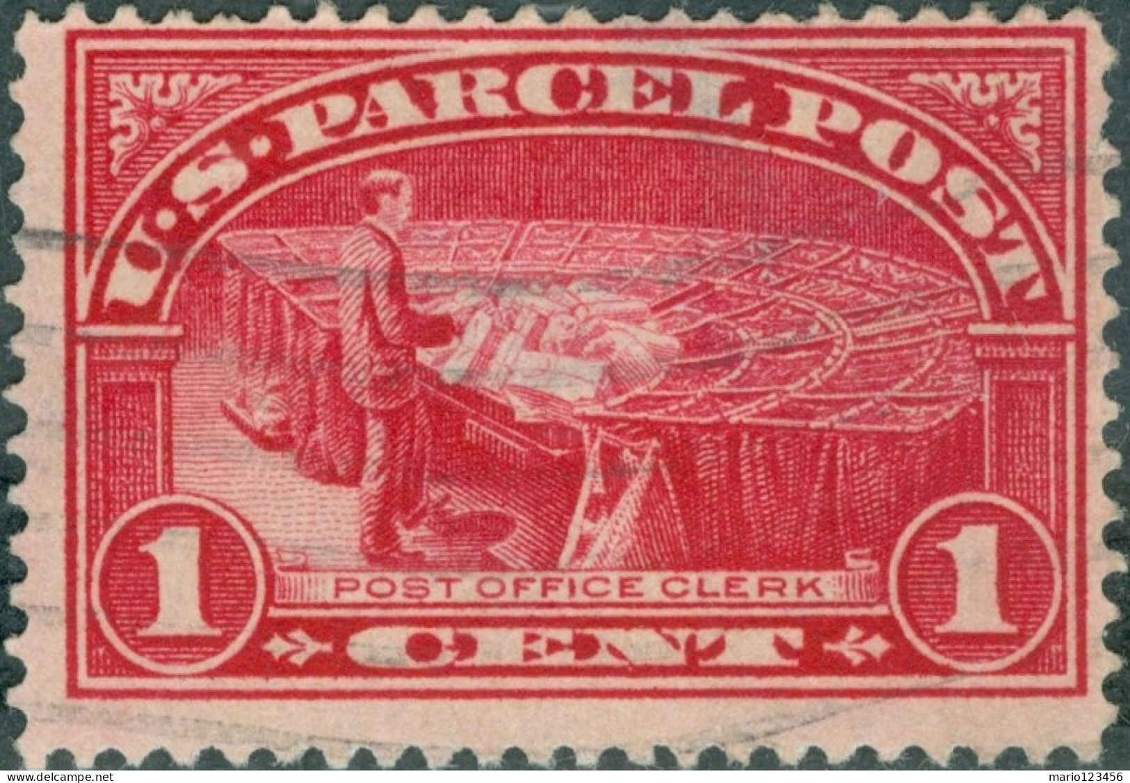 STATI UNITI D’AMERICA, UNITES STATES, PACCHI POSTALI, 1913, FRANCOBOLLI USATI Mi:US PK1, Scott:US Q1, Yt:US CP1 - Used Stamps