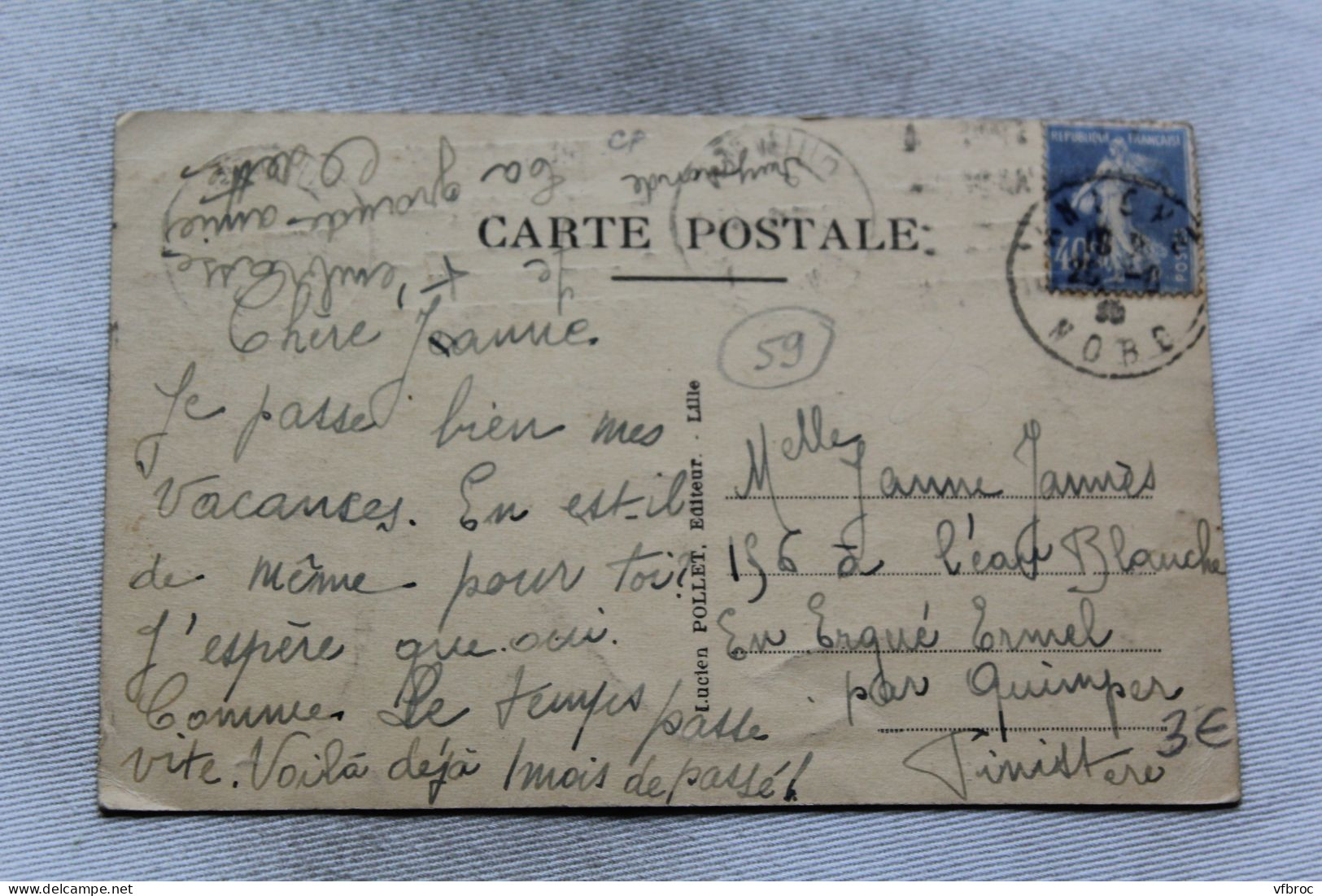 Cpa 1930, Aniche, Grand Place, Nord 59 - Aniche