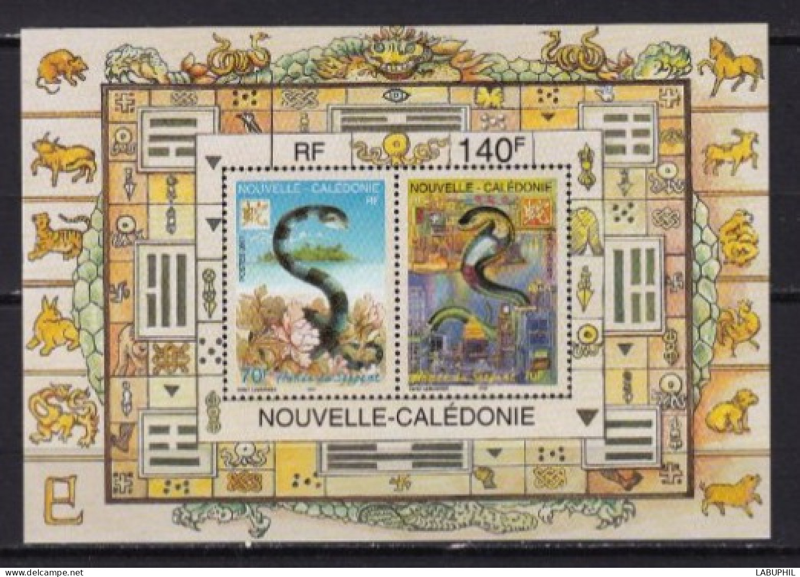 NOUVELLE CALEDONIE NEUF MNH **bloc Feuillet 2000 Annee Du Serpent - Blocchi & Foglietti