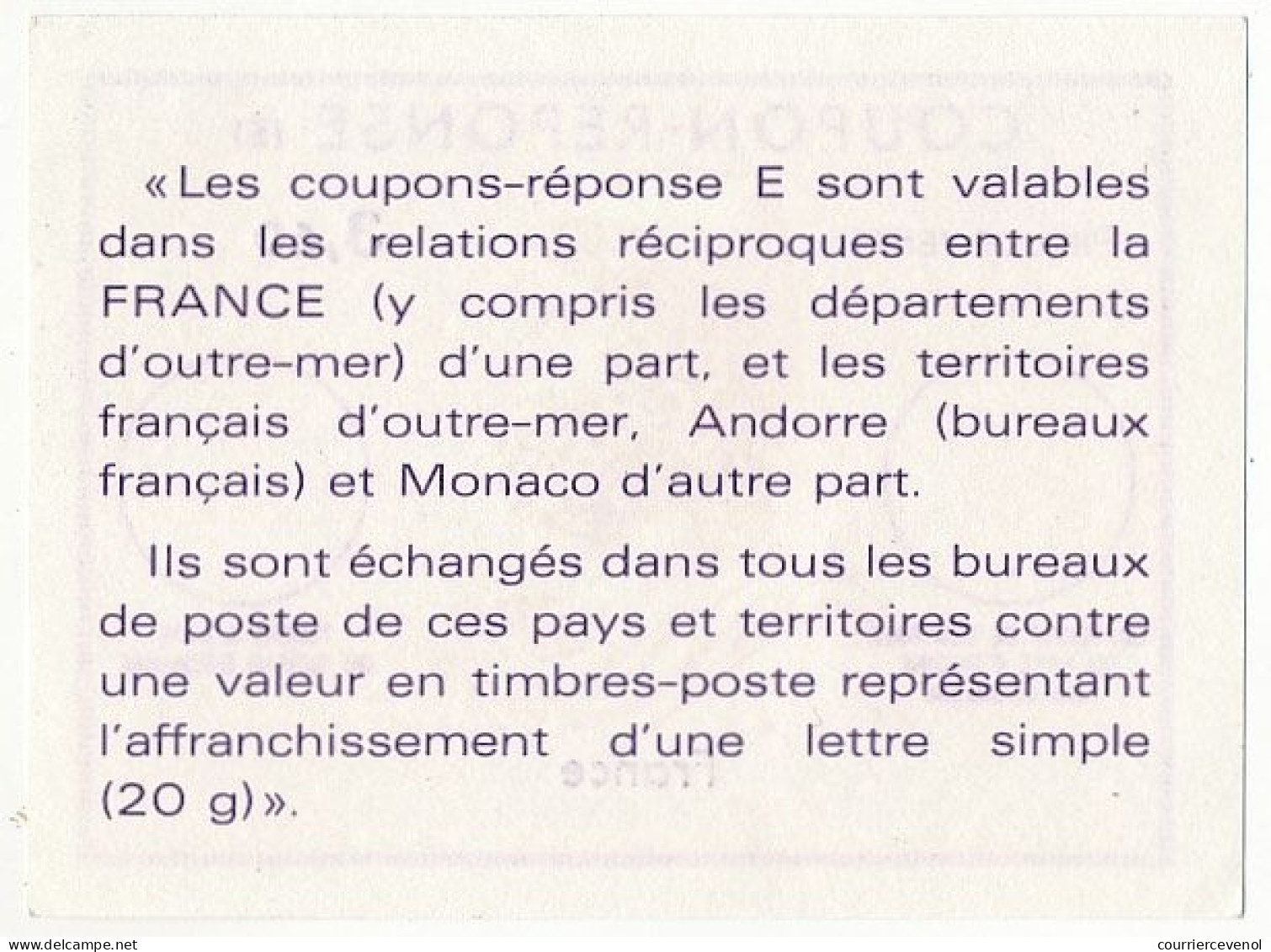 Coupon-Réponse (E) 3,60 Neuf - Cupón-respuesta