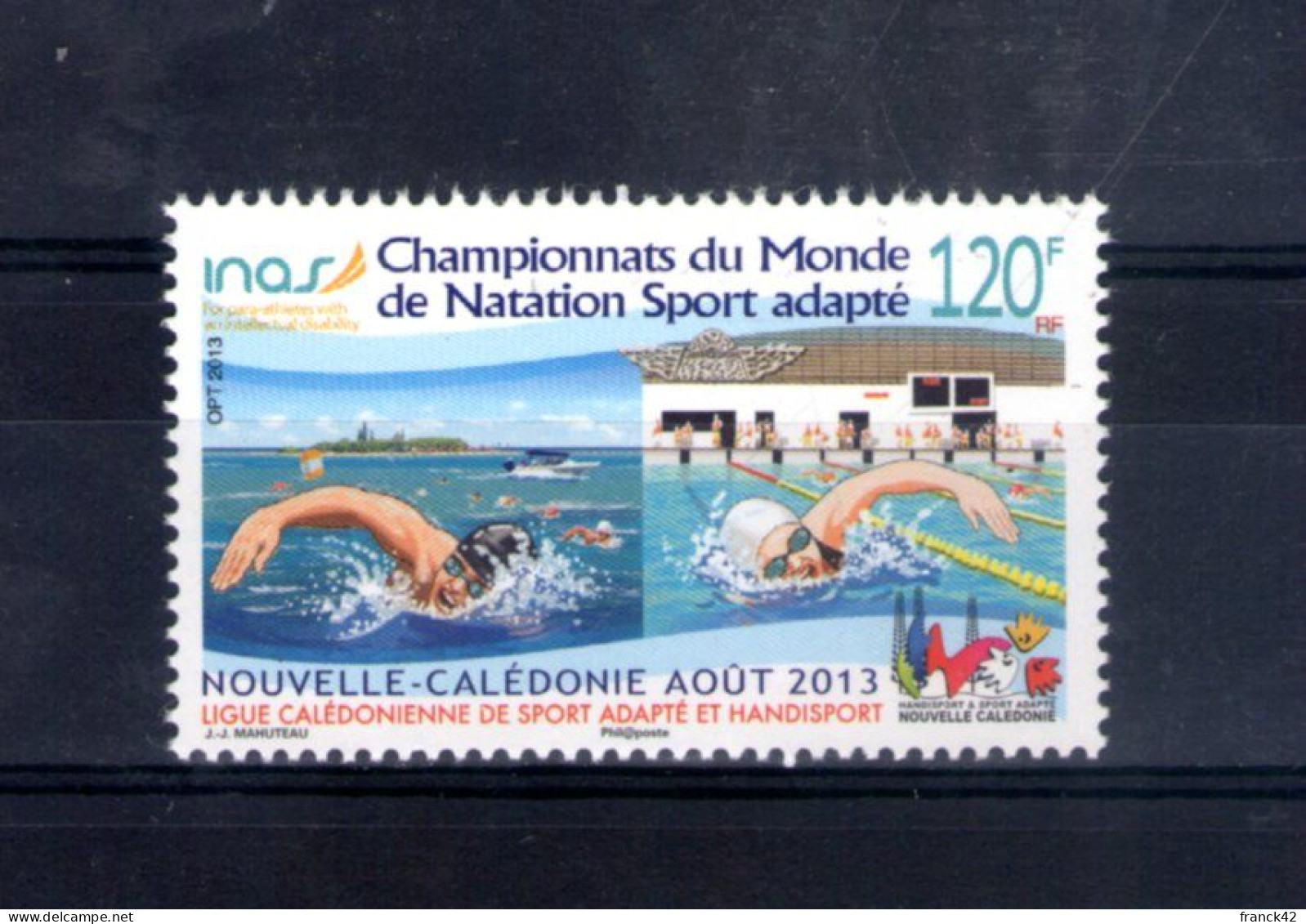 Nouvelle Caledonie. Championnat Du Monde De Natation Sport Adapté. 2013 - Unused Stamps
