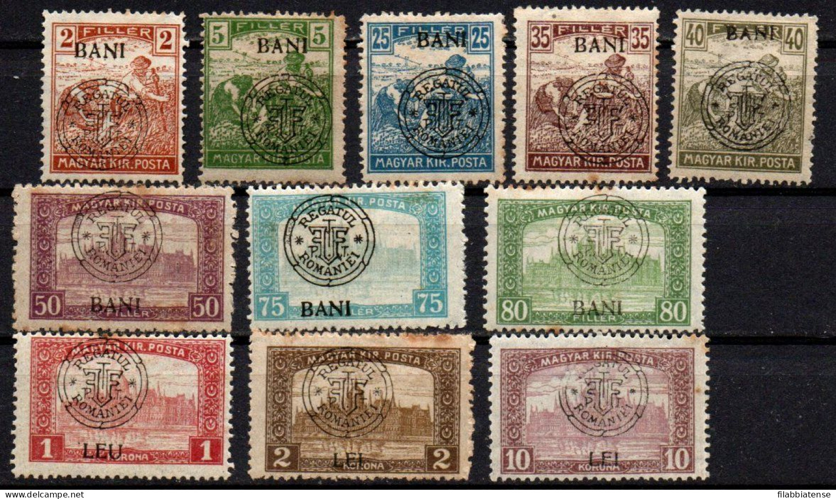 1919 - Romania - Transilvania 14 + 16 + 20/27 + 30 Beneficenza   ------ - Transilvania