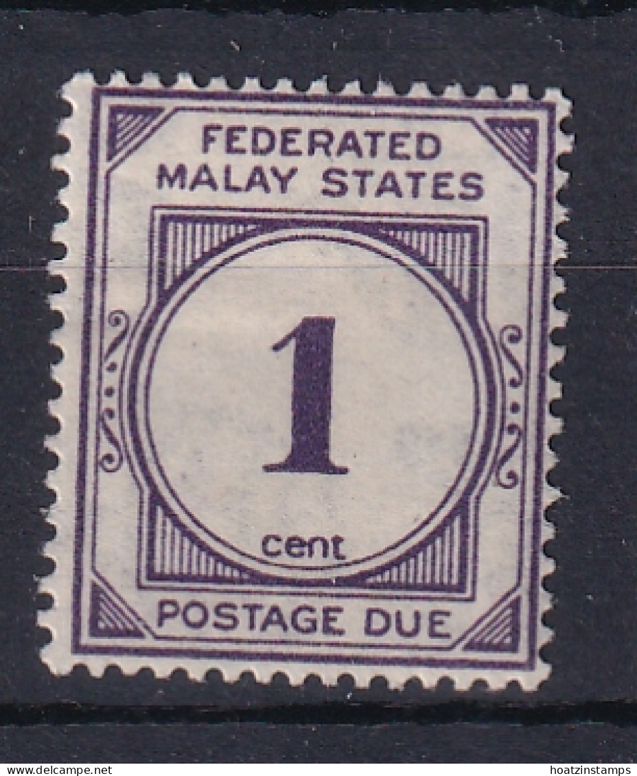 Federated Malay States: 1924/26   Postage Due     SG D1   1c      MH - Federated Malay States
